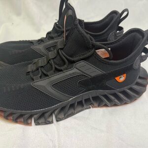 French Connection Black and Orange Athletic Shoes